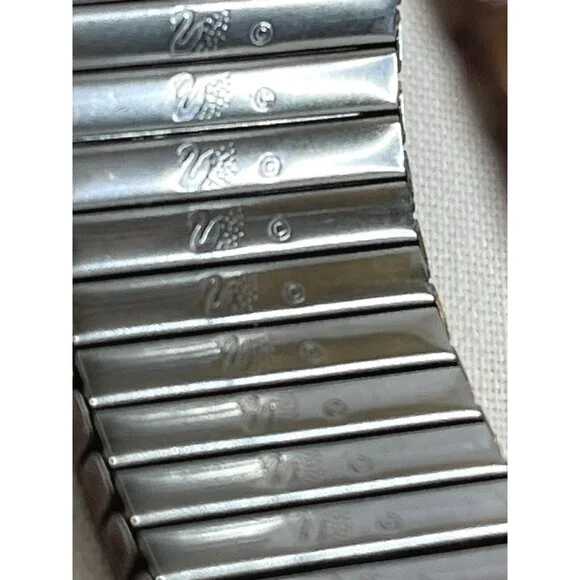 Swarovski Austrian Crystal Wide RARE 5 Row Bracelet Stretch Expansion Copper - Picture 3 of 5